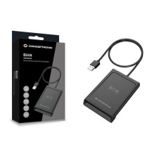 Kortelių skaitytuvas Conceptronic CONCEPTRONIC Dual-Interf. Smart-ID USB-A kortelių skaitytuvas Black Kortelių skaitytuvas Conceptronic CONCEPTRONIC Dual-Interf. Smart-ID USB-A kortelių skaitytuvas Black