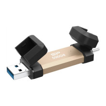 Silicon Power DS72 USB flash drive 500 GB USB Type-A / USB Type-C 3.2 Gen 2 (3.1 Gen 2) Gold