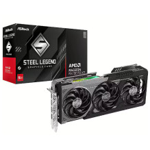 ASRock AMD Radeon™ RX 9070 XT Steel Legend Dark 16GB graphics card ASRock AMD Radeon™ RX 9070 XT Steel Legend Dark 16GB graphics card