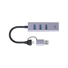 HUB USB Conceptronic Adapteris USB-C / -A3.0- GbE+3x-A3.0 5Gbs Black HUB USB Conceptronic Adapteris USB-C / -A3.0- GbE+3x-A3.0 5Gbs Black