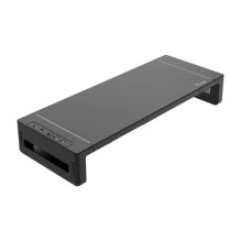 Equip Monitor stand black 4xUSB-A / USB-C / + 25Kg Equip Monitor stand black 4xUSB-A / USB-C / + 25Kg