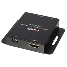 LINDY Extender Splitter HDMI IR Cat6 Loop Out 4 Port 50m LINDY Extender Splitter HDMI IR Cat6 Loop Out 4 Port 50m