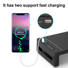 Equip Monitor stand black 4xUSB-A / USB-C / + 25Kg Equip Monitor stand black 4xUSB-A / USB-C / + 25Kg