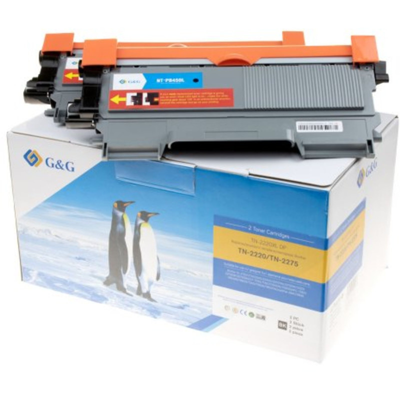 Toner G&amp;G XL-Toner Set of 2 pcs. Brother TN-2220 / 2010
