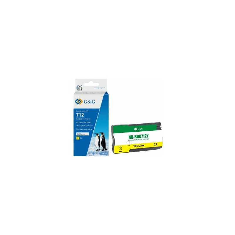 Ink G&amp;G Cartridge HP 712 XL waterproof (29 ml) 20631