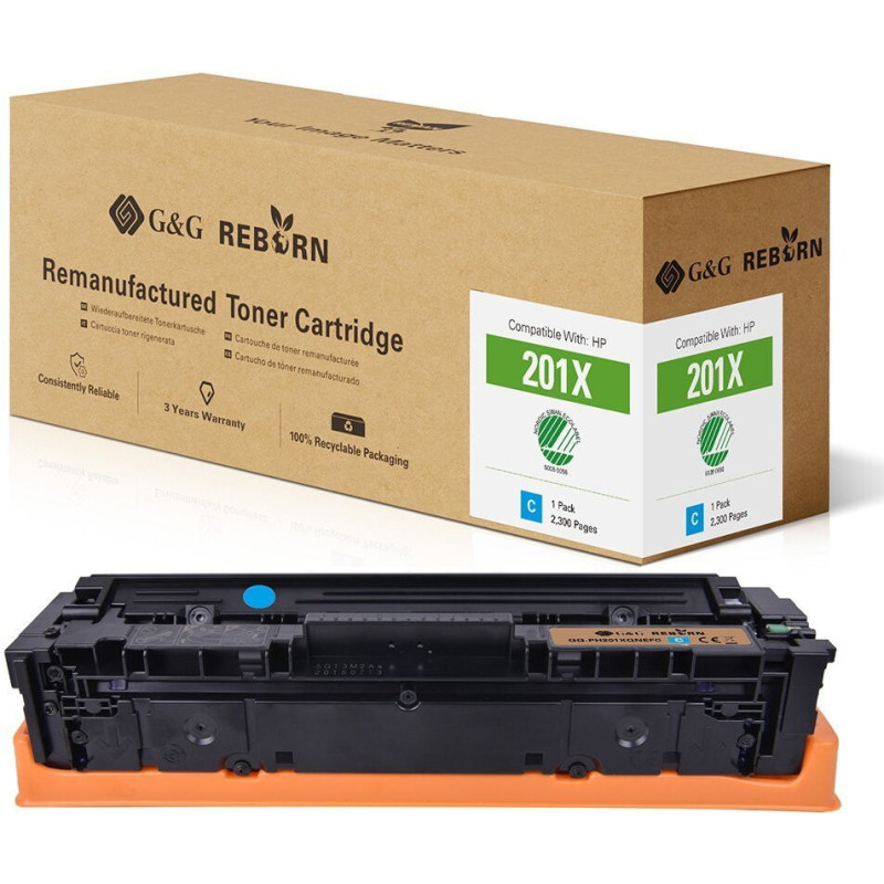Toner G&amp;G Reborn compatible with HP 201X, / CF401X (21258)
