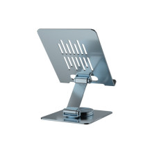 Conceptronic 360° Rotatable Adjustable Height Tablet Holder Gray