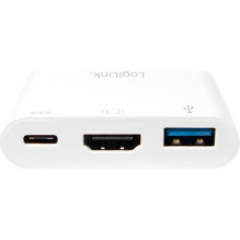 Logilink Adapter USB3.2 Gen1 Typ-C HDMI+USB-A+USB-C 60W PD Logilink Adapter USB3.2 Gen1 Typ-C HDMI+USB-A+USB-C 60W PD