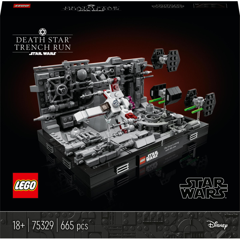 LEGO Star Wars Death Star Trench Run diorama (75329)