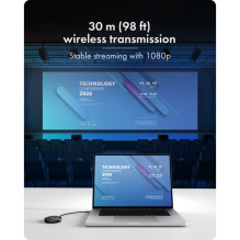Sistema AV signalo perdavimui Icy Box ICY BOX IB-WL101 belaidė HDMI / USB Type-C prezentacijos sistema Aparatinis raktas Sistema AV signalo perdavimui Icy Box ICY BOX IB-WL101 belaidė HDMI / USB Type-C prezentacijos sistema Aparatinis raktas