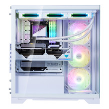 Case, ADATA, INVADER X BTF, MidiTower, Case product features Transparent panel, ATX, MicroATX, MiniITX, Colour White, IN