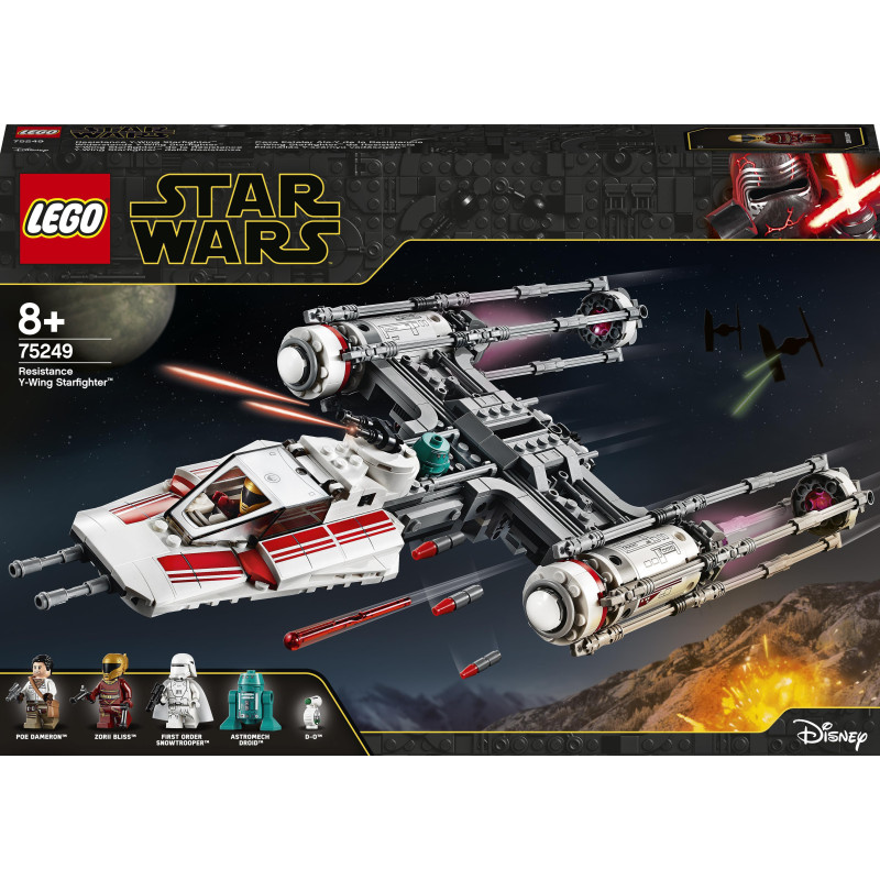 LEGO Star Wars Resistance Y-Wing YWing kovinis erdvėlaivis (75249)