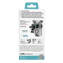 SBS Lüftungsschlitz-Universalhalter bis 6,5'' SBS Lüftungsschlitz-Universalhalter bis 6,5''