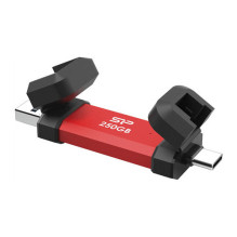 Silicon Power DS72 USB flash drive 250 GB USB Type-A / USB Type-C 3.2 Gen 2 (3.1 Gen 2) Red
