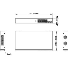 Hikvision DS-3E1512HP-SI-8P2T2F Managed Switch PoE - Switch - 1 Gbps (DS-3E1512HP-SI-8P2T2F)