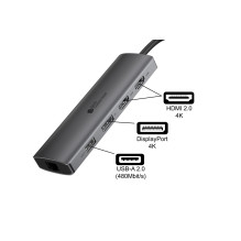 Good Connections USB-C centrmezgls (10 porti) anthracite Good Connections USB-C centrmezgls (10 porti) anthracite