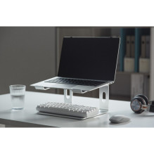 Gembird NBS-D1-01 laptop stand Aluminium, Silver 39.6 cm (15.6") Gembird NBS-D1-01 laptop stand Aluminium, Silver 39.6 cm (15.6")