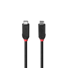 LINDY USB 4.0 kabelis Type C / C 40Gbit / s, 240W PD Black Line 2m LINDY USB 4.0 kabelis Type C / C 40Gbit / s, 240W PD Black Line 2m