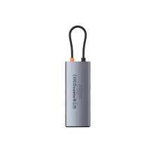 Baseus Metal Gleam Series 7v1 USB-C HUB Dokovací Stanice Space Grey