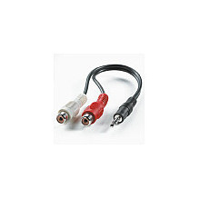 VALUE Cable 3,5mm / RCA, 0.2m audio cable