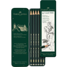 FABER-CASTELL Bleistift Castell 9000 6er Etui FABER-CASTELL Bleistift Castell 9000 6er Etui