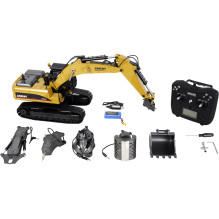Amewi G705E metalo ekskavatorius 1:14 RTR Yellow 14+