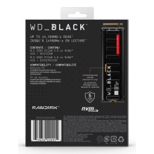 SSD, SANDISK, 2400xTBW rating, NVMe Yes, PCI Express 5.0, M.2, 1000 GB, WDS100T1XHM-00CMT0