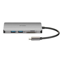 D-Link 8 in 1 USB-C Hub with HDMI / Ethernet / Card Reader / Power Deliver D-Link 8 in 1 USB-C Hub with HDMI / Ethernet / Card Reader / Power Deliver