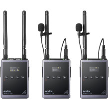 Belaidis mikrofonas - Godox WMicS1 Pro Kit 2 96 kanalų UHF sistema