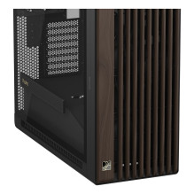 ASUS ProArt PA602 Wood Edition Modern Black - Tempered Glass Panel Midi Tower Black, Wood