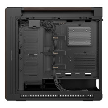 ASUS ProArt PA602 Wood Edition Modern Black - Tempered Glass Panel Midi Tower Black, Wood
