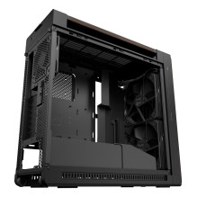 ASUS ProArt PA602 Wood Edition Modern Black - Metal Panel Midi Tower Black, Wood