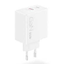 Nešiojamo kompiuterio įkroviklis - Lenovo G0A6065WEU 65 W USB-C įkroviklis baltas