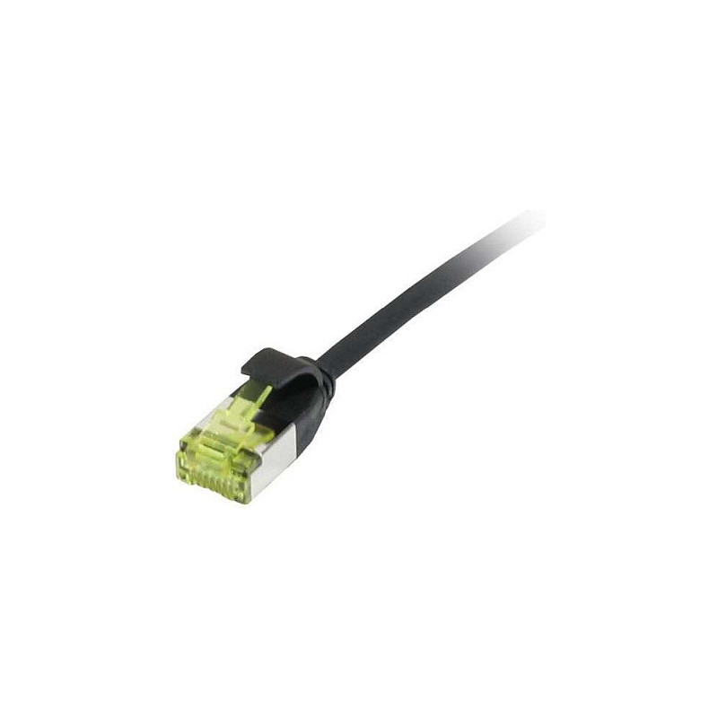 „Synergy21“ jungiamasis kabelis RJ45, CAT6A 500Mhz, 3m, juodas, U / FTP, plonas apvalus skersmuo 3,8 mm, TPE / LSZH (Sup