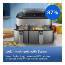 Airfryer NA555 00 Dual Basket 9L 2750W silver (NA555 / 00) Airfryer NA555 00 Dual Basket 9L 2750W silver (NA555 / 00)