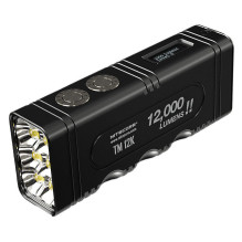 Žibintuvėlis - Nitecore TM12K 1 200 liumenų įkraunamas žibintuvėlis, 6 CREE XHP50 šviesos diodai, USB-C, 4 800 mAh, IP68 Žibintuvėlis - Nitecore TM12K 1 200 liumenų įkraunamas žibintuvėlis, 6 CREE XHP50 šviesos diodai, USB-C, 4 800 mAh, IP68