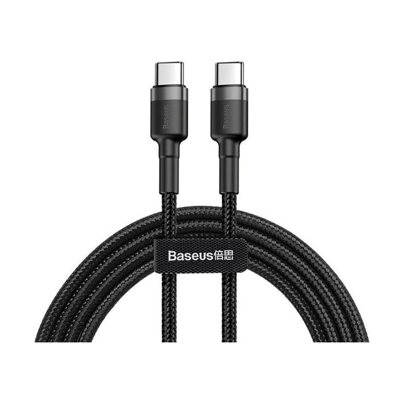 Baseus Cafule USB-C to USB-C Cable 60W 3A 2m Black CATKLF-HG1 6953156285231