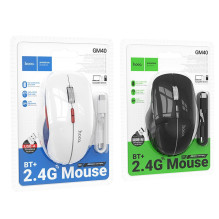 Wireless mouse dual-mode (Bluetooth, 2.4G) 1600 dpi RGB Hoco GM43 black Wireless mouse dual-mode (Bluetooth, 2.4G) 1600 dpi RGB Hoco GM43 black