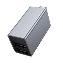 Adapter 3in1 (USB 2.0 x 2+USB 3.0) USB-C Hoco HB54 szary Adapter 3in1 (USB 2.0 x 2+USB 3.0) USB-C Hoco HB54 szary