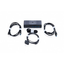 KVM HDMI 2x2 perjungiklis , UHD 4K@60Hz , 3x USB-A 3.1 Gen1 , 1x USB-C USB 3.1 Gen1 , Garso , Core Line KVM HDMI 2x2 perjungiklis , UHD 4K@60Hz , 3x USB-A 3.1 Gen1 , 1x USB-C USB 3.1 Gen1 , Garso , Core Line