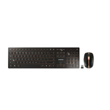 Keyboard + mouse Cherry Desktop DW 9100 SLIM US / EU WL AES black / copper BT Lithium battery multi-week use without cha Keyboard + mouse Cherry Desktop DW 9100 SLIM US / EU WL AES black / copper BT Lithium battery multi-week use without cha