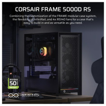 Corsair Frame 5000D PC-Gehäuse, Midi-Tower, E-ATX, Tempered Glass - Black