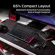 KEYBOARD ORIGINS 2 65 RGB / BLACK B4QS3AA ABA HYPERX