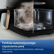 Philips 5000 series NA552 / 00 fryer Double 9 L Stand-alone 2750 W Hot air fryer Black, Gold Philips 5000 series NA552 / 00 fryer Double 9 L Stand-alone 2750 W Hot air fryer Black, Gold