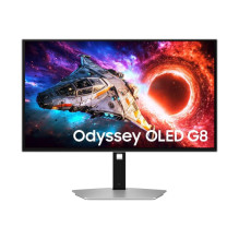 Monitorius - Samsung Odyssey OLED G8 G80SH LS27HG800SUXEN 4K sidabro ir juodos spalvų