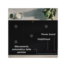 „Electrolux EIS62453“ juoda įmontuojama indukcinė kaitlentė, 60 cm, 4 zonos „Electrolux EIS62453“ juoda įmontuojama indukcinė kaitlentė, 60 cm, 4 zonos
