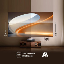 „Hisense PT1“ itin trumpo nuotolio projektorius UHD 4K (3840x2160) 3D juodas „Hisense PT1“ itin trumpo nuotolio projektorius UHD 4K (3840x2160) 3D juodas