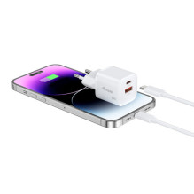 Įkroviklis Equip Equip 2Port USB-C PD3.0 / USB-A GaN 25St.20W ÜSS ws Įkroviklis Equip Equip 2Port USB-C PD3.0 / USB-A GaN 25St.20W ÜSS ws