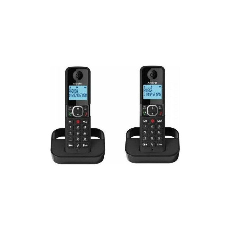 Alcatel Cordless Landline Phone F860 DUO EU Black