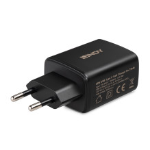Nešiojamo kompiuterio įkroviklis - Lindy 65 W USB-C GaN įkroviklis
